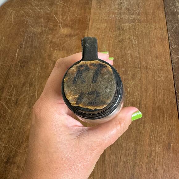 Mojonnier Dairy Owens Illinois 1 pt one pint milk bottle & rubber stopper - Picture 8 of 11